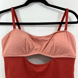 Adore me Womens swimsuit one piece two tone keyhole Colorblock L new thumbnail 3