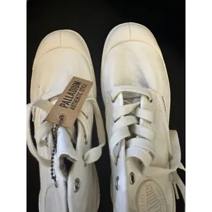 Palladium Pampa‎ Boots Womens White Canvas High Top Lace Up Casual Shoes NIB 9 thumbnail 5