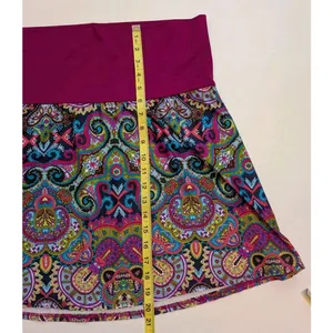 Title Nine Wmn's Size M Fold Over Waist Hiking Skirt 173403 Boho Gypsy Fairy thumbnail 3