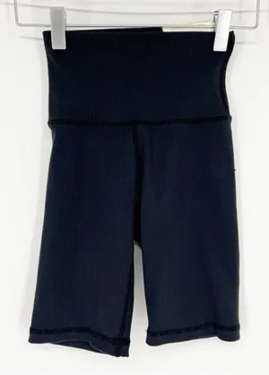 NWT OFFLINE by Aerie Ribbed 7" Bike Shorts Women's‎ Size XS Black Athleisure thumbnail 1