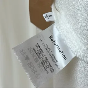 NWT Reformation Winslow Dress in Ivory Size Small thumbnail 11