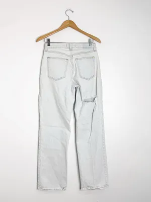 Abercrombie & Fitch Curve Love Baggy Mid Rise Jeans 26 / 2 Light Wash thumbnail 2