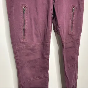 Banana republic factory maroon skinny pants size 6‎ thumbnail 2
