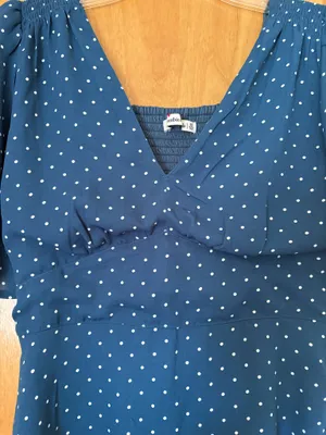 Abercrombie Blue Polkadot Dress thumbnail 6