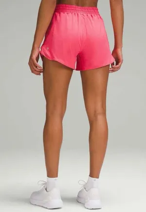 NWT Lululemon Hotty Hot High Rise 4” Lined Glazed Pink Size 4 thumbnail 3