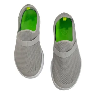 OOFOS OOmg Low Mesh Recovery Shoes White / Gray thumbnail 4