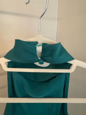 Teal Cut - Out Halter Formal Dress thumbnail 4