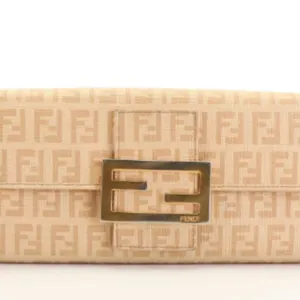 Fendi Zucchino FF Logo Long Wallet or clutch thumbnail 3