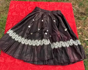 Vintage black skirt size small fairy whimsyGoth fall winter sequin‎ thumbnail 1