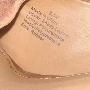 Gibson‎ Latimer Sheep Leather Open Toe Heels Tan Suede D'Orsay Pumps Size 8.5 thumbnail 10
