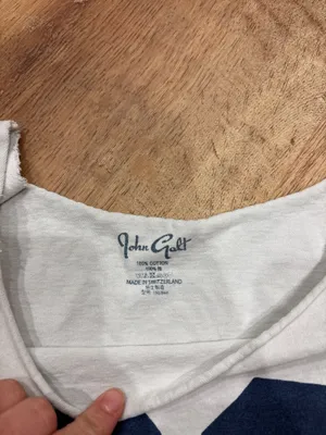 John Galt White Crop Top Off-The-Shoulder thumbnail 3
