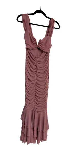 Michael Costello x REVOLVE Hilary Gown in Blush Rose Pink Medium thumbnail 4