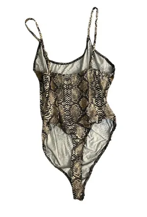 Snake skin print bodysuit  thumbnail 2