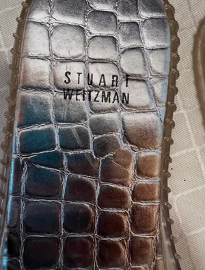 Stuart Weitzman slip on Jelly flats With Rhinestones size 8 thumbnail 4