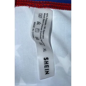 SHEIN Bikini Set Women‎ XL Red White Blue Stars Tie Dye Patriotic Swimsuit NEW thumbnail 3