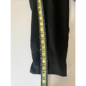 H&M -Womens Dress Pants / Slacks with Gold Buckels - Size 4 - Black thumbnail 10
