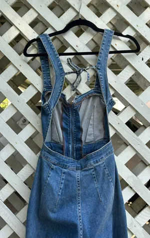 Free People 2nd Ave One Piece Denim Jumpsuit thumbnail 6