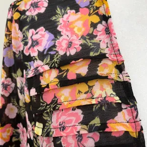 Free People Maybel Sz L Black Floral Cottagecore Fairy Blouse Top‎ Ruffles Flowy thumbnail 8
