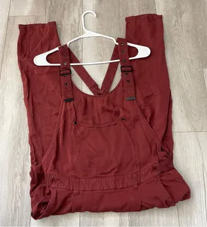 Free People Overalls Jumpsuit utility tback womens Red (xsmall) boho casual thumbnail 1