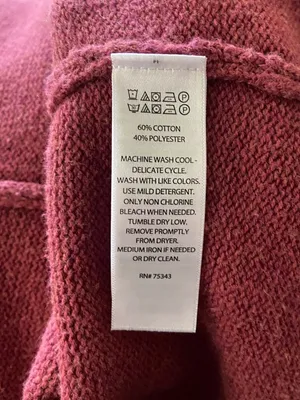 Tahari Patch Pocket Cardigan Sweater Burgundy Size XL Coastal Preppy Minimalist thumbnail 4