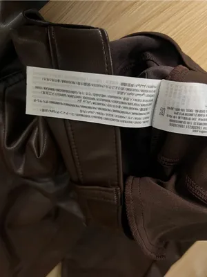 Abercrombie & Fitch ’90s Straight Faux Leather Pants Brown Size 25 / 0 thumbnail 8