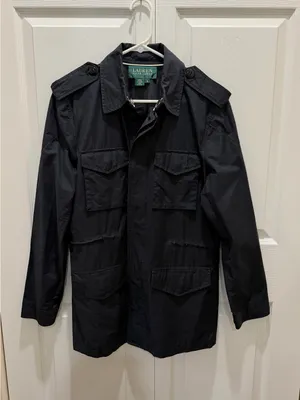 LAUREN Ralph Lauren Navy Utility Field Jacket - Women's M thumbnail 2