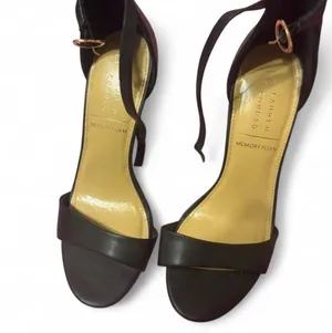 LC Lauren Conrad Black Open-Toe 4 inch Heels with ankle strap 8.5 thumbnail 1