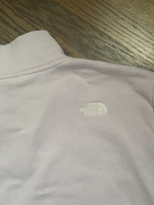 The North Face lavender light purple quarter zip sweatshirt pullover sweater thumbnail 7