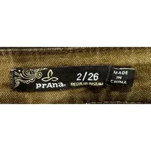 prAna Skinny Pants Vintage Y2K Brown 2/26 Low Rise‎ Indie Sleaze Streetwear thumbnail 2