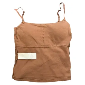 Abercrombie & Fitch Brown Built-In Shelf Bra Camisole XS Adjustable Straps thumbnail 5