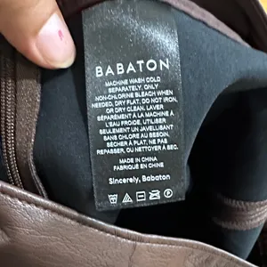 Babaton Brown Vegan Leather Pencil Skirt thumbnail 3
