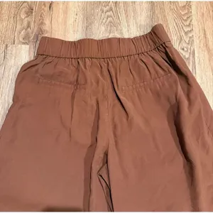 Zara brown cross front wide leg culotte pant size M thumbnail 8