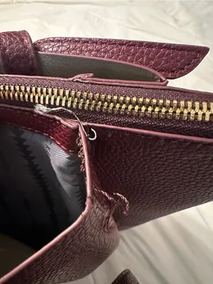 Thacker Anya Burgundy Tote Bag - Women's Shoulder Bag thumbnail 14