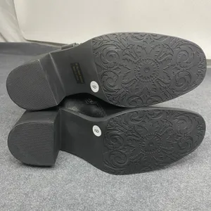 Pazzle Ankle Boots Womens Block Heel‎ Western Buckle Detail Black Sz 9 thumbnail 8