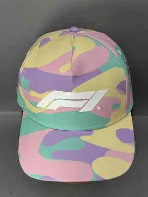 Formula 1 Miami Hat Womens OS Pink Purple Racing Hat Performance Strapback thumbnail 2