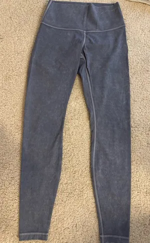 Lululemon leggings, cloud, gray, size 6 thumbnail 1