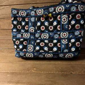 Vera Bradley Tote 14 x 10 blue women's handbag thumbnail 5