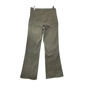Aeropostale‎ Womens Low Rise Flare Pants Olive Green Cotton Tencel Sz 0 Y2K Boho thumbnail 4