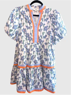 Entro Puff Sleeve Babydoll Dress Size S thumbnail 1