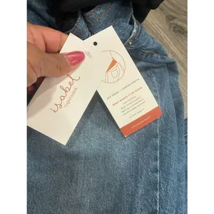 Isabel Maternity by Ingrid & Isabel Blue Straight Leg Jeans thumbnail 3