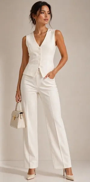 Jason Wu Ivory Tailored Vest Top Sleeveless Blazer Structured NWT thumbnail 1