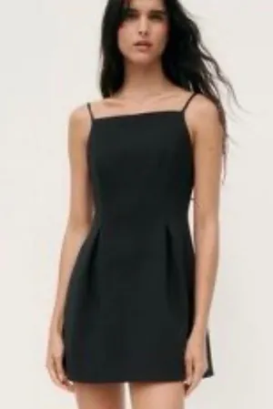 Zara black mini dress size xs  thumbnail 1