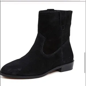 Rebecca minkoff suede‎ short boot black nwob 6 chasidy thumbnail 6