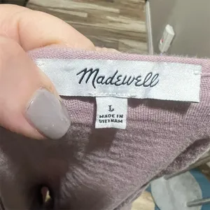 Madewell Women's L Pink Ruffle Sleeve V-Neck Short Minidress thumbnail 7