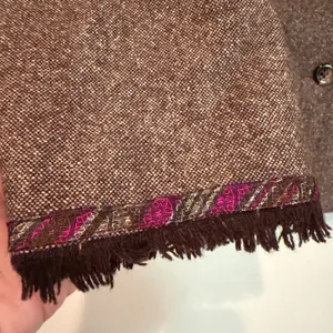 Kay Unger Vintage Coquette Girl Blazer Women's 4‎ Brown Tweed Career Boho Dainty thumbnail 3