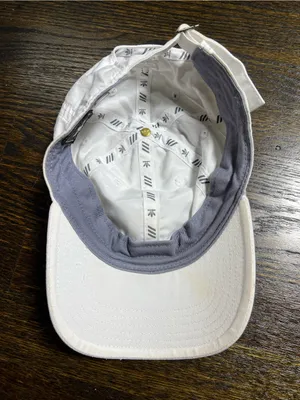 Adidas Solid White Classic Logo Casual Hat OSFW thumbnail 7