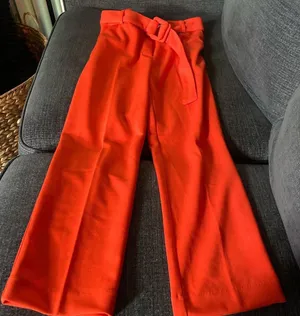 Jules & Leopold Orange belted ankle length pants - nwt thumbnail 1