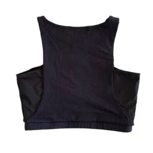 Solow X Daniella Clarke Black‎ Mesh Panel Crop Top Athleisure Streetwear Small thumbnail 4
