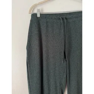 NWT Quince Flowknit Wide Leg Pants Women’s Size Medium Heather Green thumbnail 3