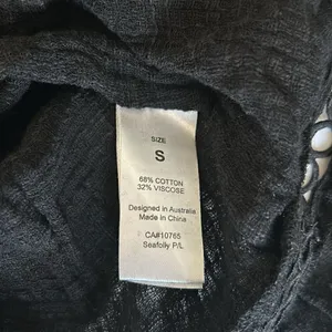 SeaFolly Black Swim Coverup or summer Dress, size small, NWOT thumbnail 8